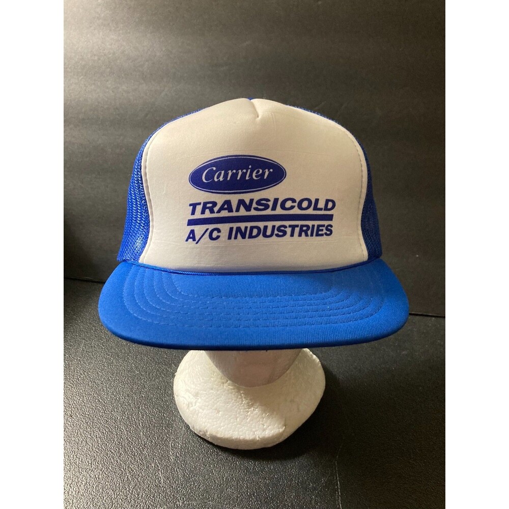 CARRIER TRANSICOLD A/C INDUSTRIES VINTAGE TRUCKER HAT SNAPBACK NEW NEVER WORN